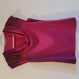 NY Collection Cowl Pink Ombre Sleeveless Top S